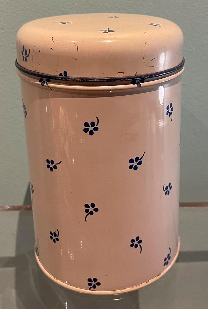 SODAHL DENMARK voorraadblikje bloem vintage retro, Verzamelen, Blikken, Ophalen