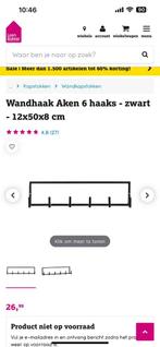 4 stuks kapstokken, Ophalen of Verzenden