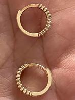 14 karaat (585) gouden oorbellen creolen oorringen, Sieraden, Tassen en Uiterlijk, Oorbellen, Hangers, Ophalen of Verzenden, Zo goed als nieuw