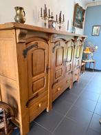 Massief Eiken 4-Deurs Kast - 258cm Lang, Ophalen