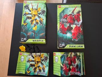 LEGO Hero Factory 2231 – Waspix, 2232 – Raw-Jaw NIEUWSTAAT beschikbaar voor biedingen