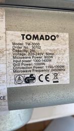 Tomado magnetron type TM-3000, Ophalen, Zo goed als nieuw, Vrijstaand, 45 tot 60 cm