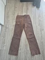 Leren broek, recht model, maat 38, Kleding | Dames, Broeken en Pantalons, Ophalen of Verzenden, Zo goed als nieuw, Maat 38/40 (M)