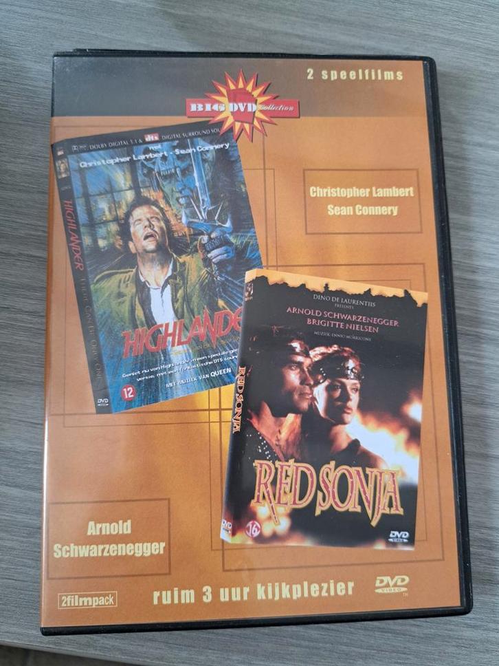 Highlander & Red Sonja - 2 Film DVD Pack, Cd's en Dvd's, Dvd's | Actie, Gebruikt, Actie, Boxset, Vanaf 16 jaar, Ophalen of Verzenden