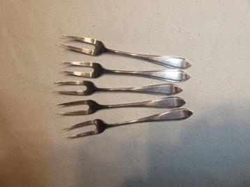 5 x Gero puntfilet model 618  Hors d'oeuvre vorkjes beschikbaar voor biedingen