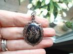 echt zilveren grote siam hanger niello sterling thailand, Ophalen of Verzenden, Zo goed als nieuw, Zilver, Zilver