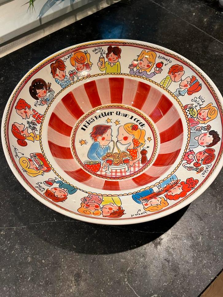 Bla Bla even bijkletsen schaal van Blond Amsterdam, Huis en Inrichting, Keuken | Servies, Nieuw, Schaal of Schalen, Blond Amsterdam
