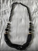 Zwarte, roze, messing en witte kettingen., Ophalen of Verzenden, Gebruikt, Roze, Overige materialen