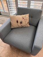 Lichtblauwe fauteuil van de Sofa Company, Ophalen, 75 tot 100 cm, Zo goed als nieuw, Stof