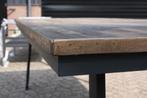 Gave eettafel Ceira Light & Living metaal & hout 220 x 100, Huis en Inrichting, Stoelen, Ophalen, Gebruikt, Bruin, Eén
