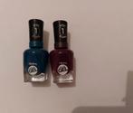 2 flesjes Sally Hansen Miracle Gel Gelnagellak (advr 129), Blauw, Nieuw, Ophalen of Verzenden, Handen en Nagels