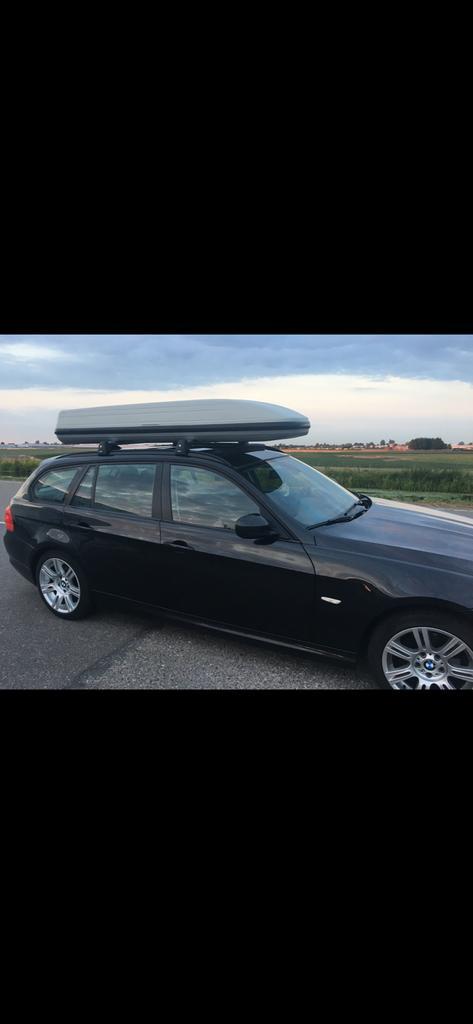 Dakkoffer met dakdragers BMW, Auto diversen, Dakkoffers, Gebruikt, Ophalen