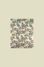 5466 Vintage bloemenbehang roze blauw  wit swiet, Verzenden, Roze