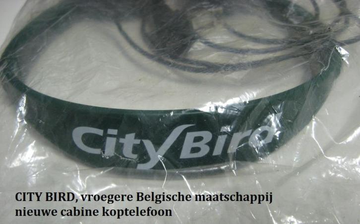 Cabine koptelefoons van CITY BIRD & UNITED AIRLINES, Verzamelen, Luchtvaart en Vliegtuigspotten, Nieuw, Overige typen, Ophalen of Verzenden