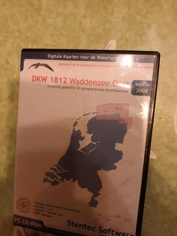 DKW 1812 waddenzee oost. PC cd rom zee varen waterkaarten  beschikbaar voor biedingen