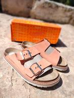 Prachtige zalmroze suede leren Birkenstock sandalen 39 nieuw, Nieuw, Sandalen of Muiltjes, Roze, Verzenden