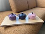 Le Creuset Pannetjes set - Lila, Paars, Aubergine, Huis en Inrichting, Keuken | Potten en Pannen, Ophalen of Verzenden, Gebruikt