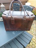 Vintage leren koffer/ Vintage tas/Vintage Gereedschapskoffer, Antiek en Kunst, Ophalen
