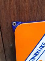 Pracht emaille tekstbord uit de luchtvaart branche🛩, Verzamelen, Merken en Reclamevoorwerpen, Reclamebord, Gebruikt, ., Ophalen of Verzenden