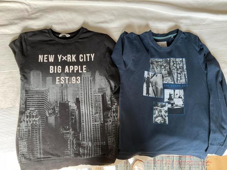 2 Jongens Sweaters New York Katoen Maat 170/S, Kleding | Heren, Truien en Vesten, Gedragen, Maat 46 (S) of kleiner, Zwart, Ophalen of Verzenden