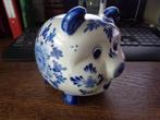Delfts blauwe spaarpot, Ophalen of Verzenden, Zo goed als nieuw, Steen, Aardewerk of Keramiek, Dier