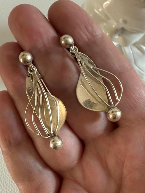 R299/ Zilveren MEXICO Schroef oorbellen, Sieraden, Tassen en Uiterlijk, Oorbellen, Gebruikt, Zilver, Zilver, Verzenden