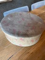 Prachtige franse stoffen doos, Antiek en Kunst, Curiosa en Brocante, Ophalen of Verzenden