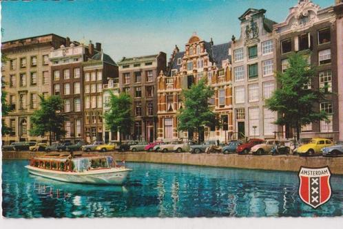 Amsterdam, Herengracht mat auto's oa Volkswagen Kever, Verzamelen, Ansichtkaarten | Nederland, Gelopen, Noord-Holland, 1960 tot 1980
