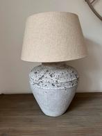 Landelijke tafellamp | kruiklamp incl. beige kap, Overige materialen, Ophalen of Verzenden, Minder dan 50 cm, Landelijk