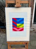 Zeefdruk Piet Zegveld gesigneerd abstract geometrisch set/2, Antiek en Kunst, Kunst | Litho's en Zeefdrukken, Ophalen of Verzenden
