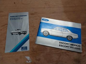 Instructieboekje escort Mexico/rs 2000.  En accessoires boek beschikbaar voor biedingen