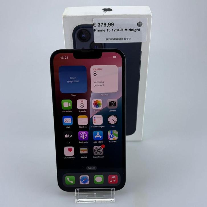 iPhone 13 128GB Midnight, Telecommunicatie, Mobiele telefoons | Apple iPhone, Zo goed als nieuw