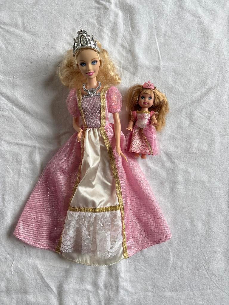 Barbie Prinses annelies en de bedelaarmet Mini Barbie Pop, Ophalen of Verzenden, Gebruikt, Barbie