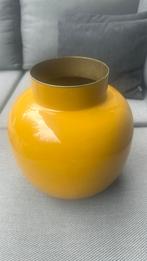 Pip Studio okergele vaas, Huis en Inrichting, Woonaccessoires | Vazen, Ophalen, Gebruikt, Geel, Aardewerk of Porselein