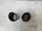 Audi A8 4H Uitlaat sierstukken links rechts set, Ophalen, Gebruikt