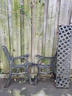 Zware gietijzeren tuinbank, Ophalen of Verzenden, Zo goed als nieuw, Metaal