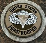 US Paratrooper militaire patch(velcro), Embleem of Badge, Amerika, Ophalen of Verzenden, Landmacht