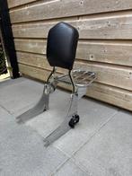 Originele Harley-Davidson Sissybar + Bagagerek, Motoren, Ophalen, Gebruikt