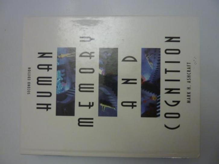 M.H.Ashcraft - Human memory and cognition, Boeken, Overige Boeken, Zo goed als nieuw, Verzenden