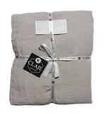 100% linnen hoeslaken 180x200 Soft Grey, Hoeslaken of Sloop, Ophalen of Verzenden, Grijs, Nieuw