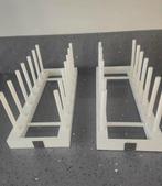 2xRiviera Maison Houten Wit Bordenrek Plate Rack, Huis en Inrichting, Verzenden, Gebruikt