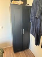 Zwarte kledingkast – modern en stevig, Ophalen, 50 tot 100 cm, Zo goed als nieuw, 150 tot 200 cm