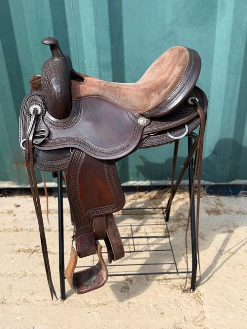Edix Django boomloos westernzadel, Dieren en Toebehoren, Paarden en Pony's | Zadels, Gebruikt, Western, Ophalen of Verzenden