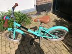 Kinderfiets veloretti maxi turquoise 16”, Fietsen en Brommers, Fietsen | Kinderfietsjes, Minder dan 16 inch, Gebruikt, Zijwieltjes