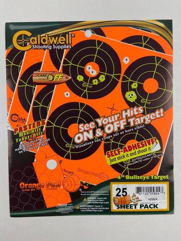 Doelstickers Caldwell Orange Peel bullseye targets 4" per 5  beschikbaar voor biedingen