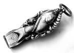 Zeldzaam  chinese zilveren tas/riemhaak met vis ca 1860, Antiek en Kunst, Antiek | Goud en Zilver, Ophalen of Verzenden, Zilver