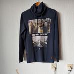 Chasin navy trui met print maat M, Chasin, Gedragen, Verzenden, Maat 48/50 (M)