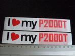 2x sticker I love my P2000T philips homecomputer computer, Verzenden, Zo goed als nieuw, Merk