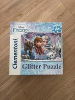 Frozen Glitter Puzzel - 104 stukjes - 6+, Ophalen of Verzenden, Meer dan 50 stukjes, Zo goed als nieuw, 6 jaar of ouder