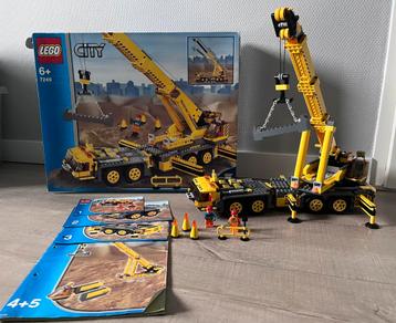Complete set Lego mobiele kraan XXL (7249) beschikbaar voor biedingen